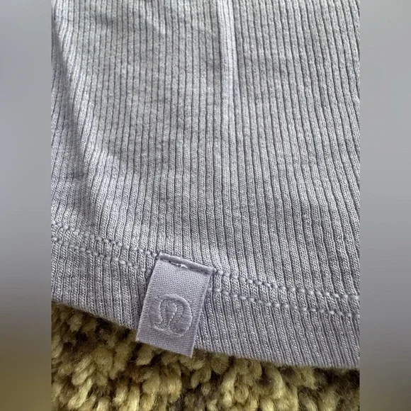 Lululemon Hold Tight Cropped T-Shirt- Lilac Smoke - Picture 5 of 5